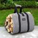 Amagabeli Log Carrier Bag Canvas Log Tote Fireplace Firewood Storage Bag | 18 W x 39 D in | Wayfair BG291