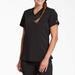 Dickies Women's Balance V-Neck Chest Pocket Scrub Top - Black Size L (L10687)