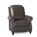 Birch Lane™ Knightdale 34" Wide Faux Leather Standard Recliner Fade Resistant/Genuine Leather in Gray/Black/Brown | 40 H x 34 W x 39.5 D in | Wayfair