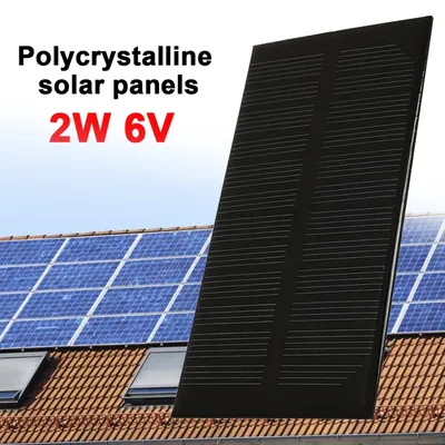 Panneau solaire étanche durable générateur chargeurs solaires voyant extérieur sortie CC 2W 6V