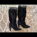 Michael Kors Shoes | Michael Kors Knee High Suede Slouch Boots,Like New | Color: Black | Size: 9