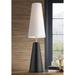 Kelly Wearstler Lorne 33" Modern Ceramic Coal Black LED Table Lamp