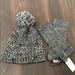 Rebecca Minkoff Accessories | Knitted Hat & Fingerless Gloves Set | Color: Black/White | Size: Os