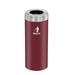 Glaro, Inc. Trash Can Stainless Steel in Red/Gray | 30 H x 12 W x 12 D in | Wayfair W1242BY-SA-W2