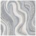 Gray/White 72 x 0.31 in Indoor Area Rug - Orren Ellis Albrey Abstract Handmade Tufted Wool Gray/Ivory Area Rug Wool | 72 W x 0.31 D in | Wayfair