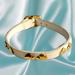 Kate Spade Jewelry | Kate Spade White Leather Bracelet 7.5" | Color: Gold/White | Size: 7.5"