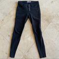 Free People Jeans | Free People Black Moto Jeggings Size 24 | Color: Black | Size: 24