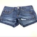 American Eagle Outfitters Shorts | Aeo American Eagle Womens Jean Short Shorts 00 | Color: Blue | Size: 00