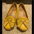 Coach Shoes | Authentic Coach Yellow Loafers Size 5b-Normal Fit | Color: Yellow | Size: 5