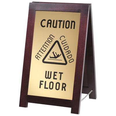 Cal-Mil 851-WET 2-Sided Wooden WET FLOOR Sign