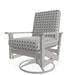 Telescope Casual Wexler Outdoor Rocking Chair w/ Cushions in Gray/Brown | 39 H x 29.5 W x 30 D in | Wayfair 5W6Y96901