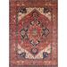 Blue/Red 72 x 48 x 0.35 in Indoor Area Rug - Bungalow Rose Oriental Red/Blue Area Rug Polyester/Wool | 72 H x 48 W x 0.35 D in | Wayfair