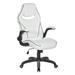 Inbox Zero Xeno Gaming Chair Faux Leather in White | 51 H x 28 W x 28 D in | Wayfair E687FE38E2344C89B585A154D861BE01
