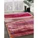Pink 120 x 84 x 0.35 in Indoor Area Rug - 17 Stories Abstract Area Rug Polyester/Wool | 120 H x 84 W x 0.35 D in | Wayfair