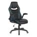 Inbox Zero Xeno Gaming Chair Faux Leather in Blue/Black | 51 H x 28 W x 28 D in | Wayfair 7F6EDD26C872449FB2EEA56C4ADCBD2D