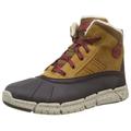 Geox Boy's J Flexyper Boy Abx Ankle Boots, Lt Brown Dk Red, 12.5 UK