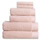 Christy Luxe 6 Piece Towel Set in Pearl 100% Turkish Cotton - Super Soft & Quick Dry - Machine Washable - 730GSM - 2 Bath, 2 Hand & 2 Face Towels