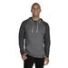 Jerzees 90MR Snow Heather French Terry Raglan Hoodie in Charcoal/Black size 3XL | Cotton/Polyester Blend 90M