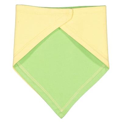 Rabbit Skins RS1012 Infant Premium Jersey Bandana Bib in Banana/Key Lime size OSFA | Cotton 1012, LA1012