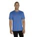 Jerzees 88MR Snow Heather Jersey T-Shirt in Royal Blue size Large | Cotton/Polyester Blend 88M