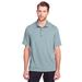 North End NE100 Men's Jaq Snap-Up Stretch Performance Polo Shirt in Opal Blue size Large | Triblend