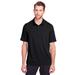 North End NE100 Men's Jaq Snap-Up Stretch Performance Polo Shirt in Black size 5XL | Triblend