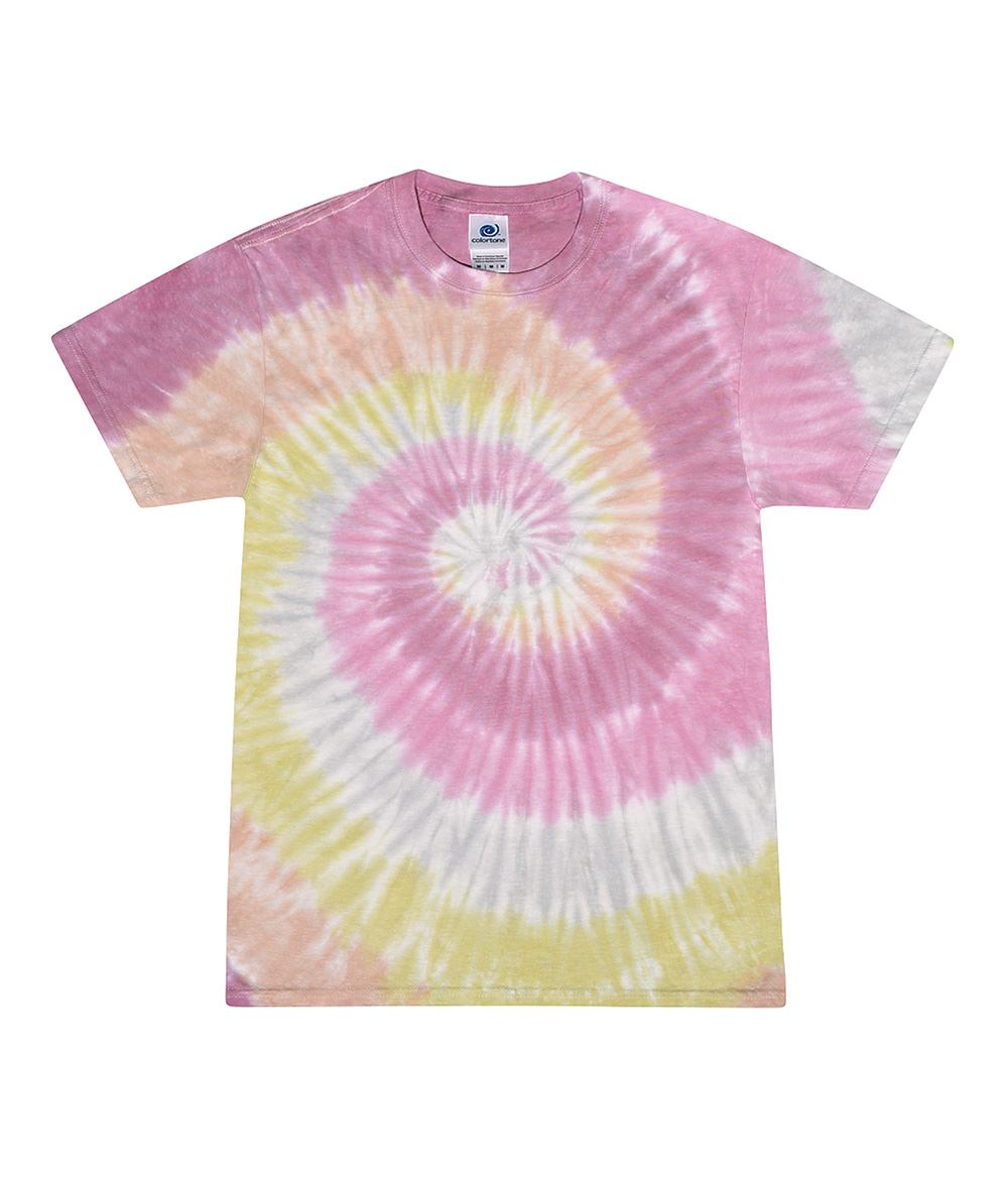 Tie-Dye CD100Y Youth Tie Dye Top in Desert Rose size Large | Cotton