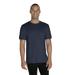 Jerzees 88MR Snow Heather Jersey T-Shirt in Navy Blue size XL | Cotton/Polyester Blend 88M