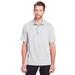 North End NE100 Men's Jaq Snap-Up Stretch Performance Polo Shirt in Platinum size 4XL | Triblend