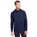 North End NE400 Men's Jaq Snap-Up Stretch Performance Pullover T-Shirt in Classic Navy Blue size XL | Triblend