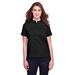 UltraClub UC105W Women's Lakeshore Stretch Cotton Performance Polo Shirt in Black size Small | Cotton/Spandex Blend