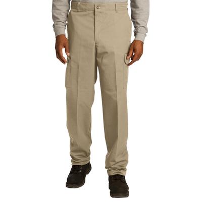 Red Kap PT88 Industrial Cargo Pant in Khaki - 34I size 40X34 | Cotton/Polyester Blend