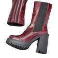 Free People Shoes | Free People Leather Chelsea Boot | Color: Black/Red | Size: 6