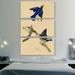 ARTCANVAS Blue Bird by James Audubon - 3 Piece Wrapped Canvas Painting Print Set Canvas in Blue/Green/Red | 90 H x 60 W x 1.5 D in | Wayfair