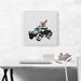 ARTCANVAS Armoured Car by Banksy - Wrapped Canvas Painting Print Canvas in Black/Blue/Pink | 18 H x 18 W x 0.75 D in | Wayfair BANKSY125-1S-18x18