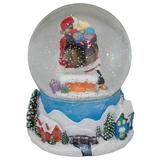 Northlight Seasonal 6.5" Santa Coming Down the Chimney Christmas Snow Globe Glass/Mercury Glass | 6.5 H x 5 W x 5 D in | Wayfair NORTHLIGHT PM90627