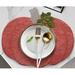 Rosalind Wheeler Asherton Thanksgiving Harvest Fall Pumpkin 4 Piece Placemat Set Polyester in Red | 18 W in | Wayfair