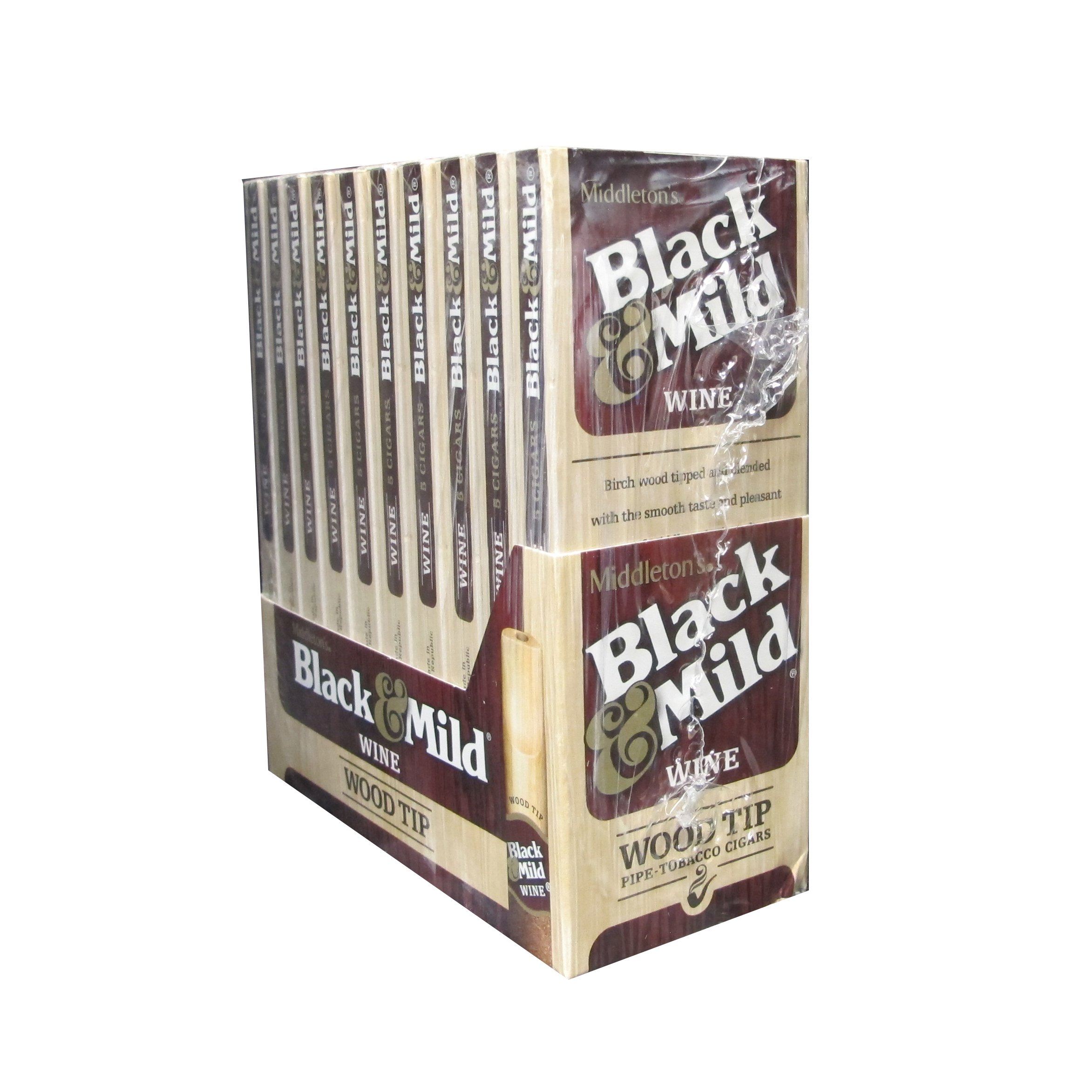 Black & Mild Wine Wood Tip Cigars