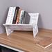 Gracie Oaks Artifore Display Bookshelf Desk Organizer Wood in Brown/Gray/White | 10 H x 13.4 W x 16.5 D in | Wayfair