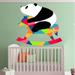 Indigo Safari Baby Panda Grooming Salon Polygonal Wall Decal Vinyl, Glass in Gray | 46 H x 50 W in | Wayfair 546BA5FA19BD4D4BB7C1F4B1A95E83A0