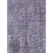 Indigo 108 x 72 x 0.35 in Indoor Area Rug - Williston Forge Hukill Oriental Purple Area Rug Polyester/Wool | 108 H x 72 W x 0.35 D in | Wayfair