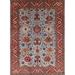 Blue/Red 72 x 48 x 0.35 in Indoor Area Rug - Bungalow Rose Oriental Red/Blue/Beige Area Rug Polyester/Wool | 72 H x 48 W x 0.35 D in | Wayfair