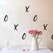 Trule XO XO 6 Piece Wall Decal Set Vinyl in Black | 17.25 H x 9.75 W in | Wayfair CA00A376F5A646AA98CD85CC27641CF9