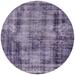 Indigo 84 x 84 x 0.35 in Indoor Area Rug - Williston Forge Isiah Oriental Violet Area Rug Polyester/Wool | 84 H x 84 W x 0.35 D in | Wayfair