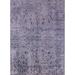 Indigo 84 x 60 x 0.35 in Indoor Area Rug - Williston Forge Hukill Oriental Purple Area Rug Polyester/Wool | 84 H x 60 W x 0.35 D in | Wayfair