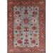 Blue/Red 108 x 72 x 0.35 in Indoor Area Rug - Bungalow Rose Oriental Red/Blue/Beige Area Rug Polyester/Wool | 108 H x 72 W x 0.35 D in | Wayfair