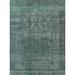 Green 96 x 0.35 in Indoor Area Rug - Williston Forge Hudak Oriental Area Rug Polyester/Wool | 96 W x 0.35 D in | Wayfair