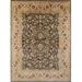 Black/Brown 144 x 96 x 0.35 in Indoor Area Rug - Charlton Home® Saer Oriental Brown/Black Area Rug Polyester/Wool | 144 H x 96 W x 0.35 D in | Wayfair