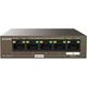 Tenda 5 Port Gigabit PoE Switch ohne Netzteil, PoE Powered Switch (1 PoE In & 4 PoE Out, Plug-and-Play PoE PD Switch, Lüfterlos, Metallgehäuse)(TEG1105PD)