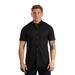 Burnside B9290 Men's Peached Poplin Short Sleeve Woven Shirt in Black/White size 2XL | Cotton 9290